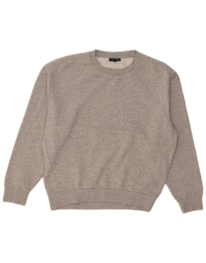 Suéter oversized feminino Topshop UK 10 poliéster cinza pequeno