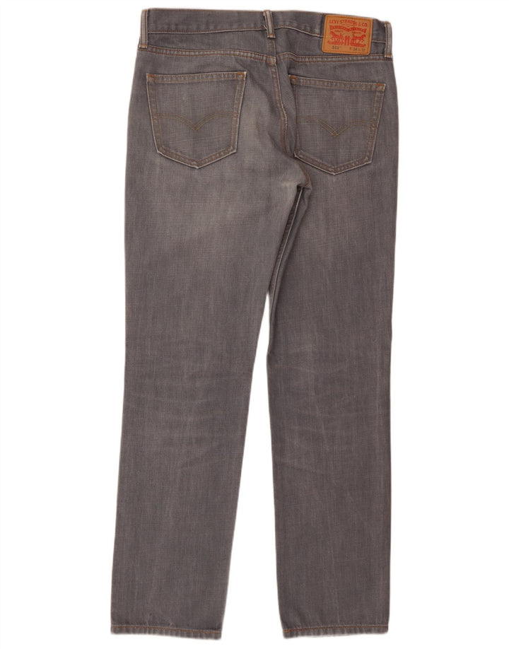 Calça Jeans Levis 511 Slim Masculina W34 L32 Cinza Algodão