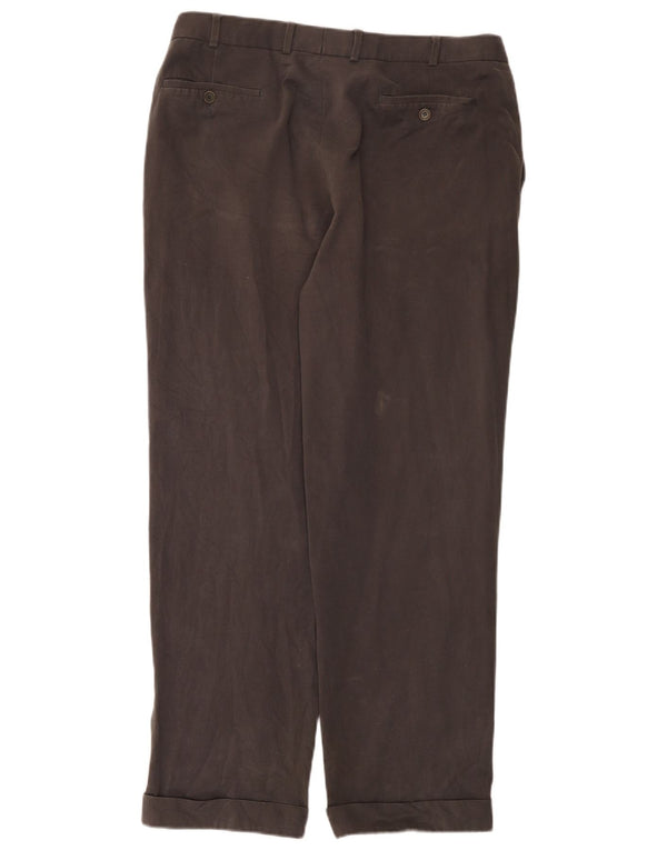 Calça masculina Marks & Spencer St. Michael Straight Chino W36 L31 cinza