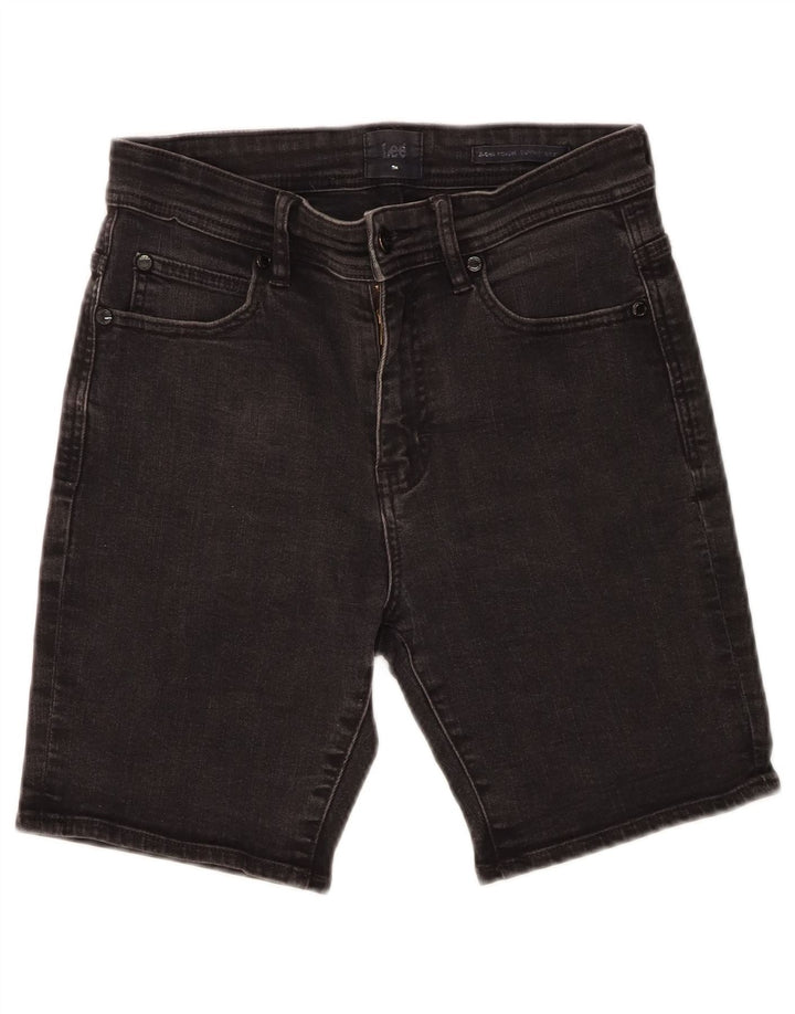 Shorts jeans feminino LEE W28 médio algodão preto