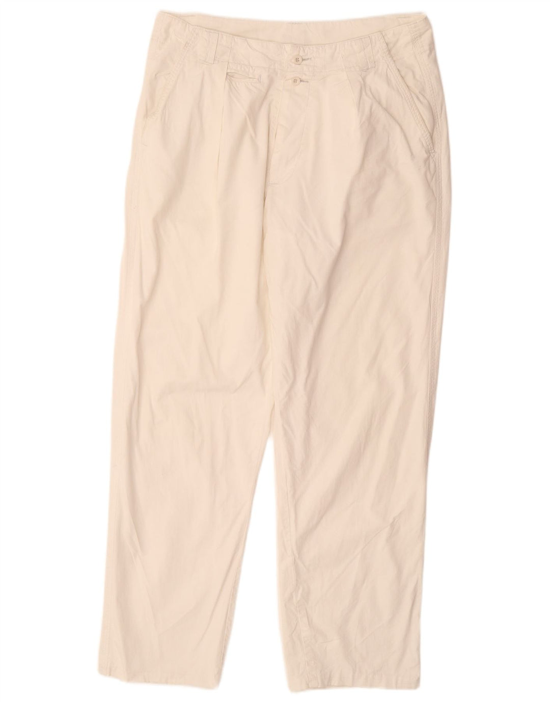 Calça chino reta feminina VINTAGE W32 L30 branca