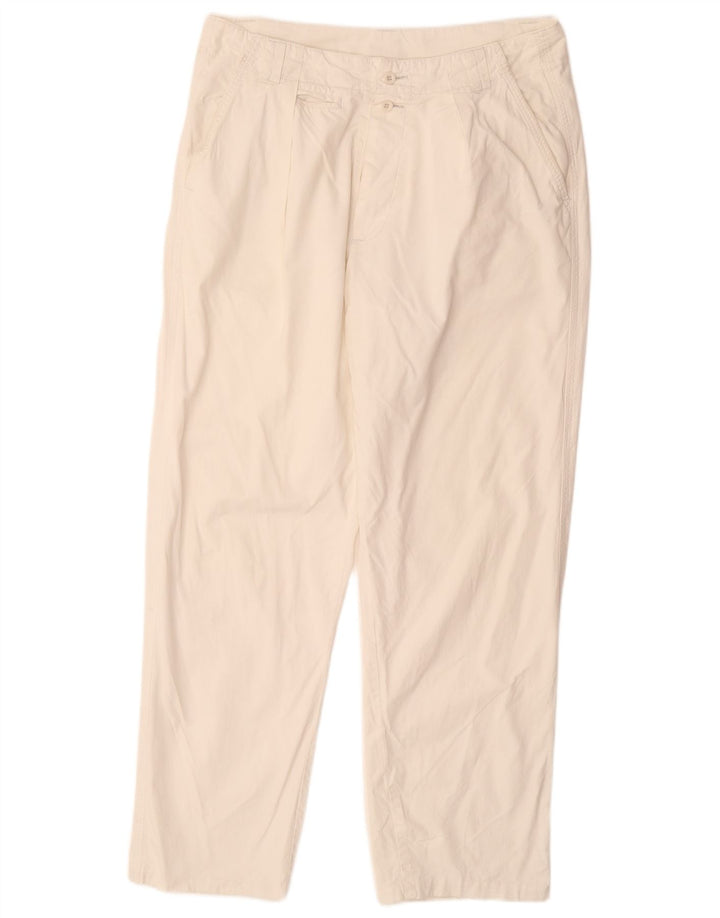 Calça chino reta feminina VINTAGE W32 L30 branca