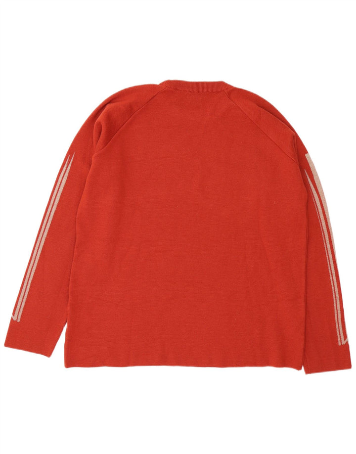 Suéter masculino Fila com gola redonda XL vermelho colorblock lã
