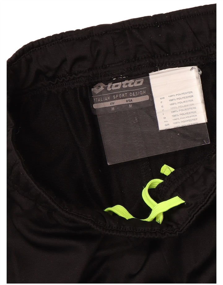 LOTTO Calça de treino feminina Joggers UK 12 poliéster preto médio