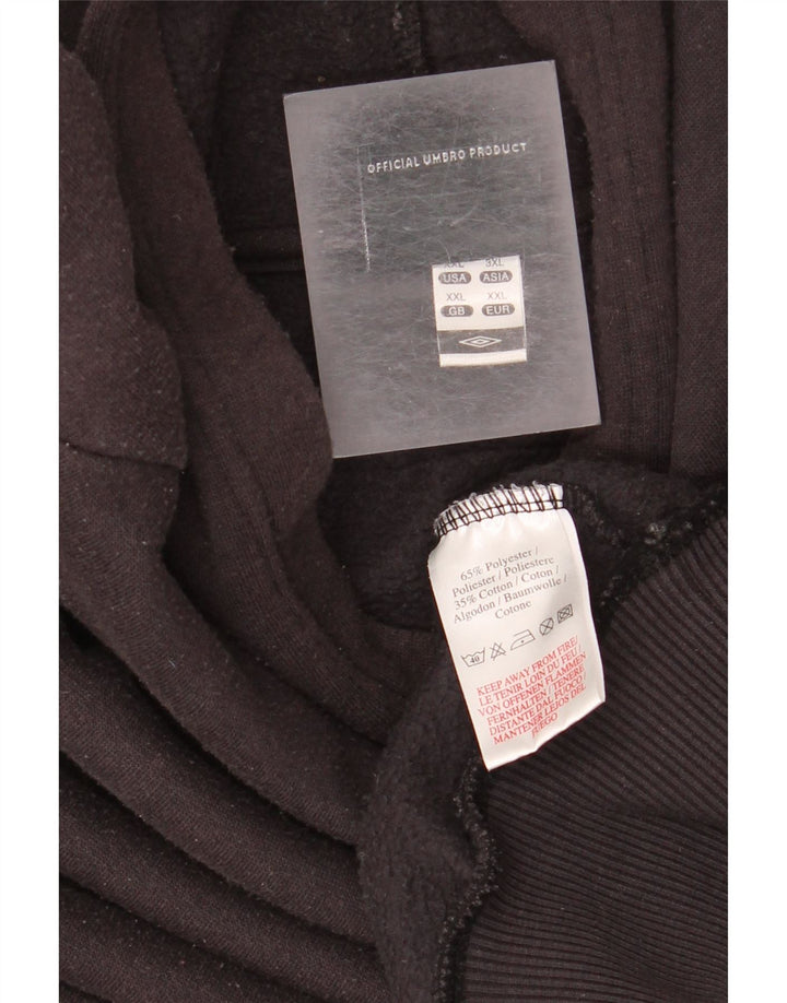 Suéter com capuz oversized Umbro feminino UK 20 2XL poliéster preto