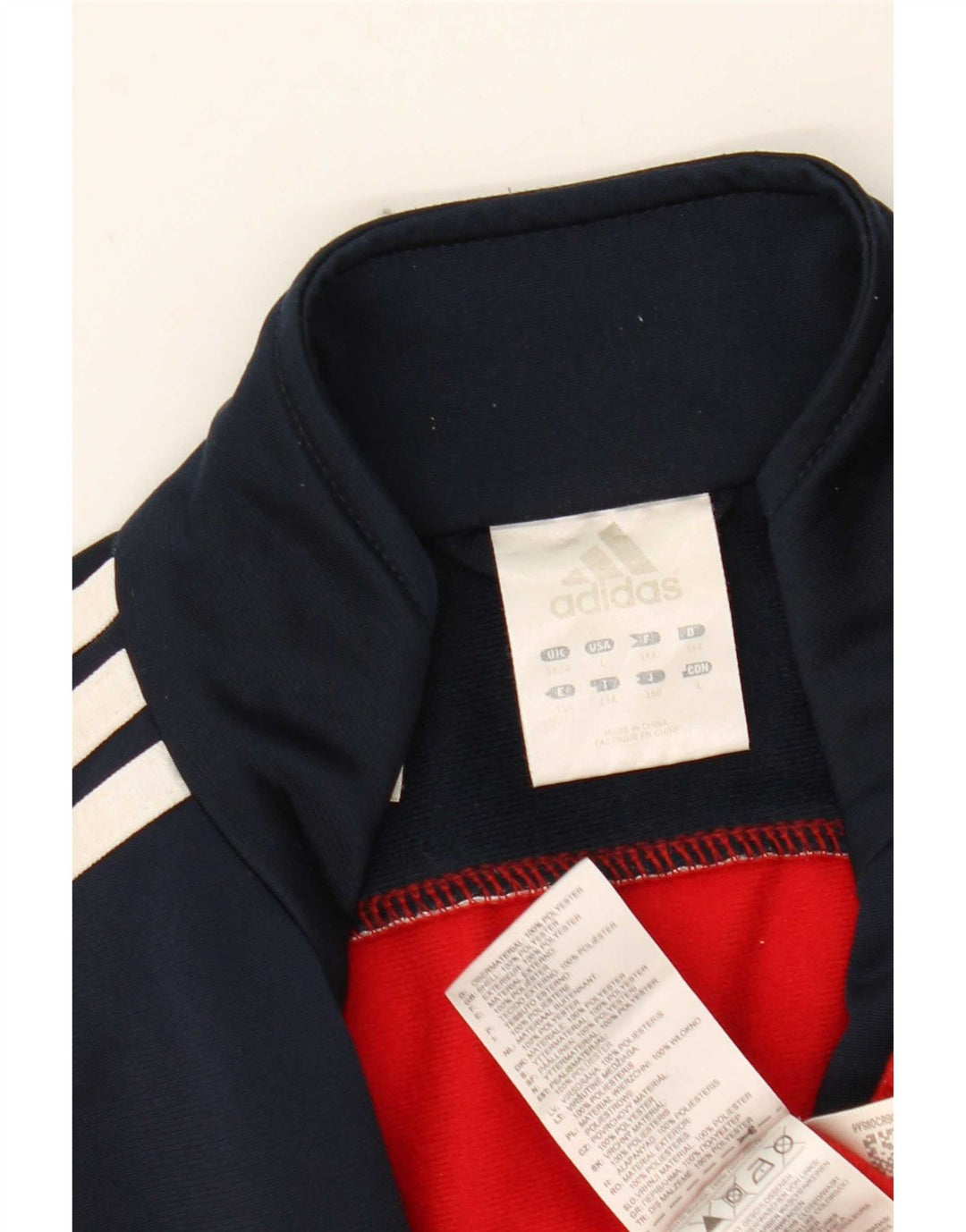 Jaqueta Adidas Meninos Treino Top 13-14 Anos Vermelho Colorblock Poliéster