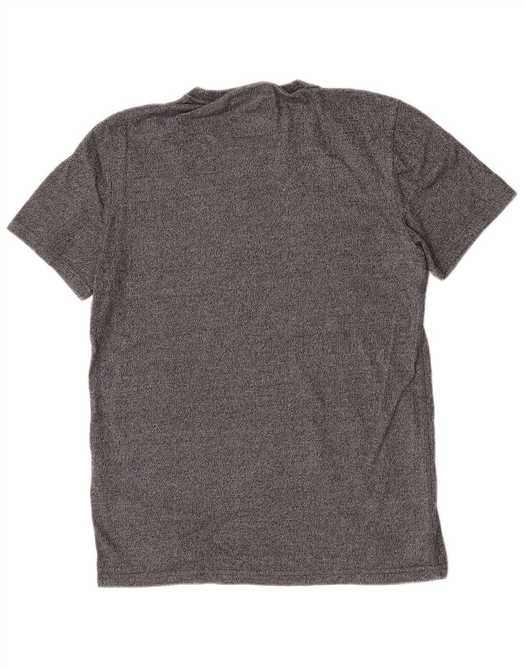 Camiseta gráfica masculina Superdry Top algodão manchado cinza médio