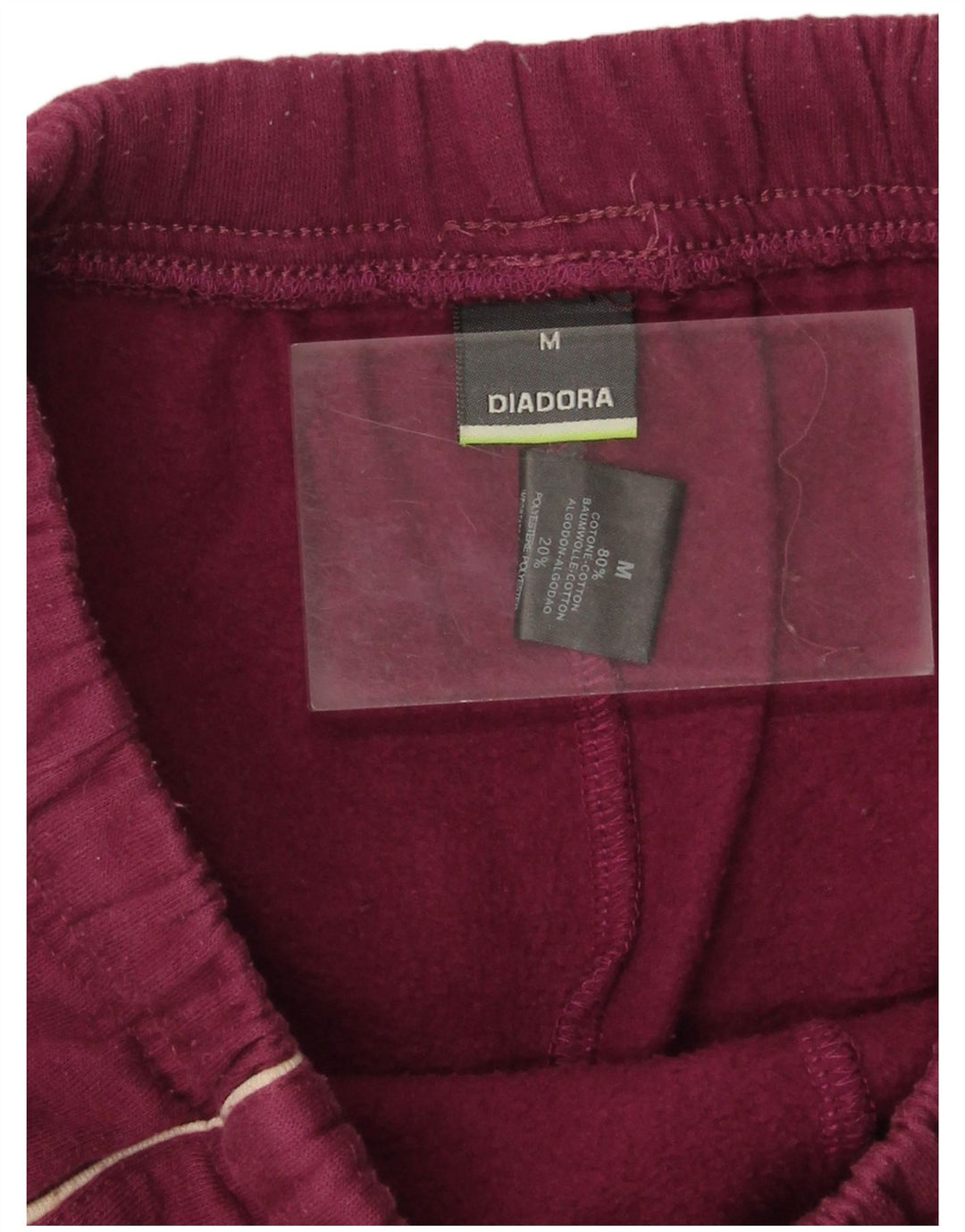 Calça de treino feminina DIADORA UK 14 algodão roxo médio