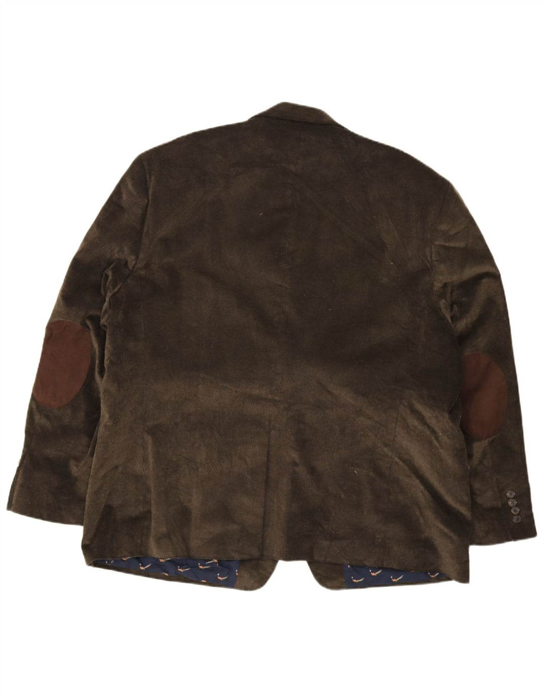Jaqueta blazer masculina de veludo cotelê com 2 botões Chaps IT 52 XL algodão cáqui