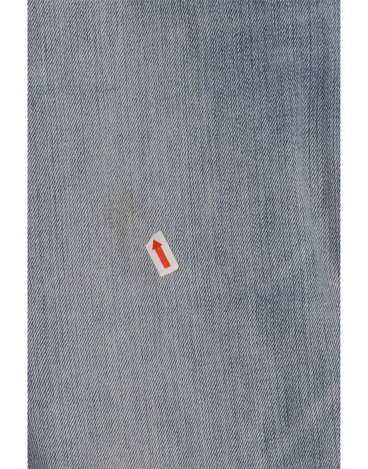 Bermuda jeans Lee feminina Desoto W29 algodão azul médio