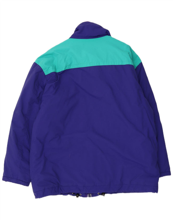 Jaqueta corta-vento masculina Belfe UK 44 2XL azul colorblock nylon