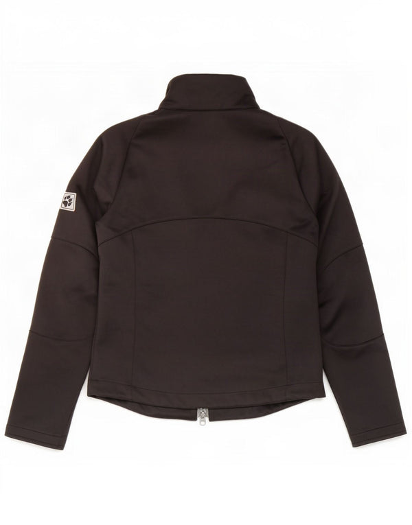 Jack Wolfskin Jaqueta feminina de treino UK 8 XS preto floral poliéster