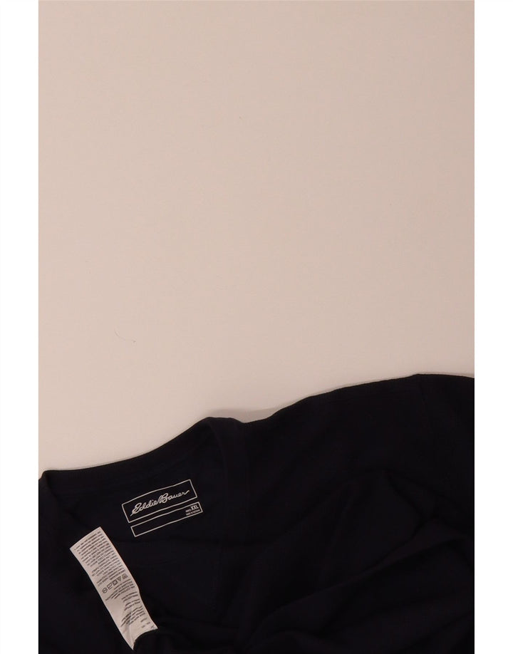 EDDIE BAUER Mens Sweatshirt Jumper 2XL Navy Blue Cotton Vintage Eddie Bauer and Second-Hand Eddie Bauer from Messina Hembry 