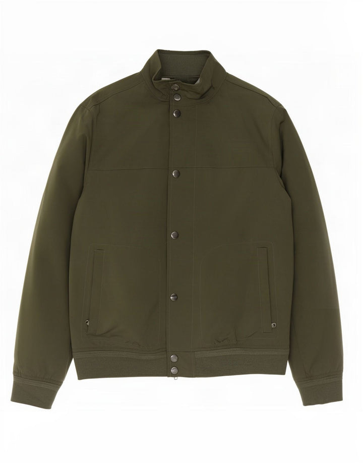 Jaqueta bomber masculina Marks & Spencer UK 38 poliéster cáqui médio