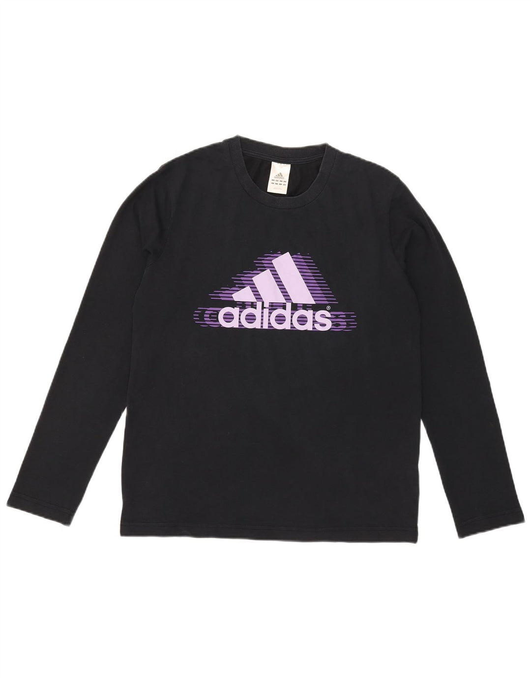Adidas Mens Graphic Top Manga Longa Médio Azul Marinho