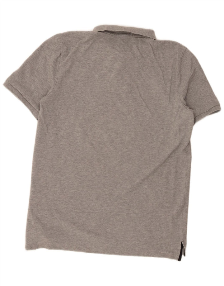 Camisa polo masculina Nike algodão cinza médio