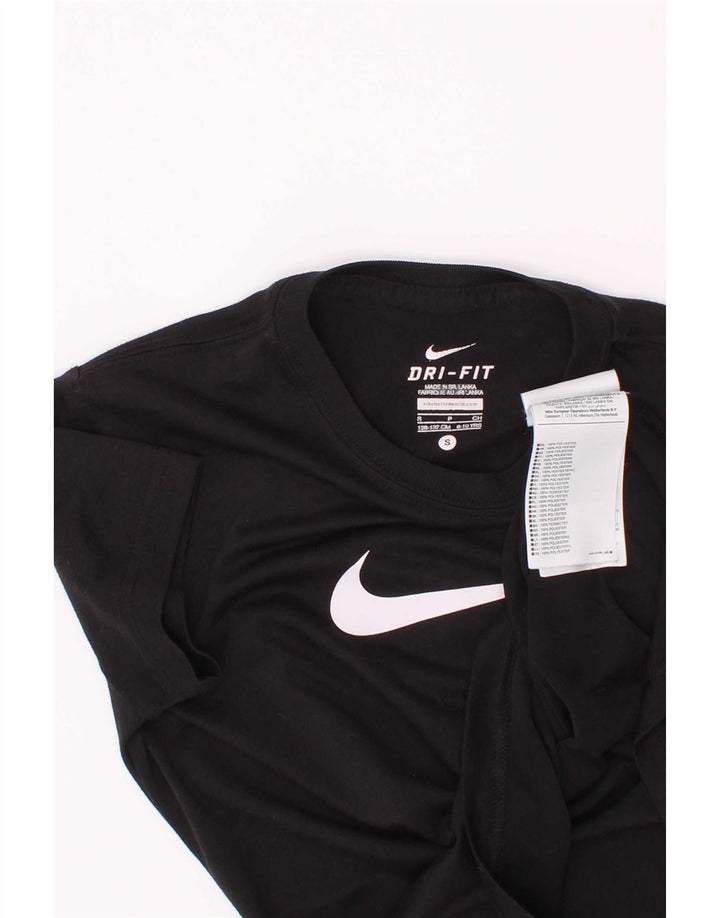 Camiseta Nike Boys Dri Fit Graphic Top 8-9 Anos Pequeno Poliéster Preto