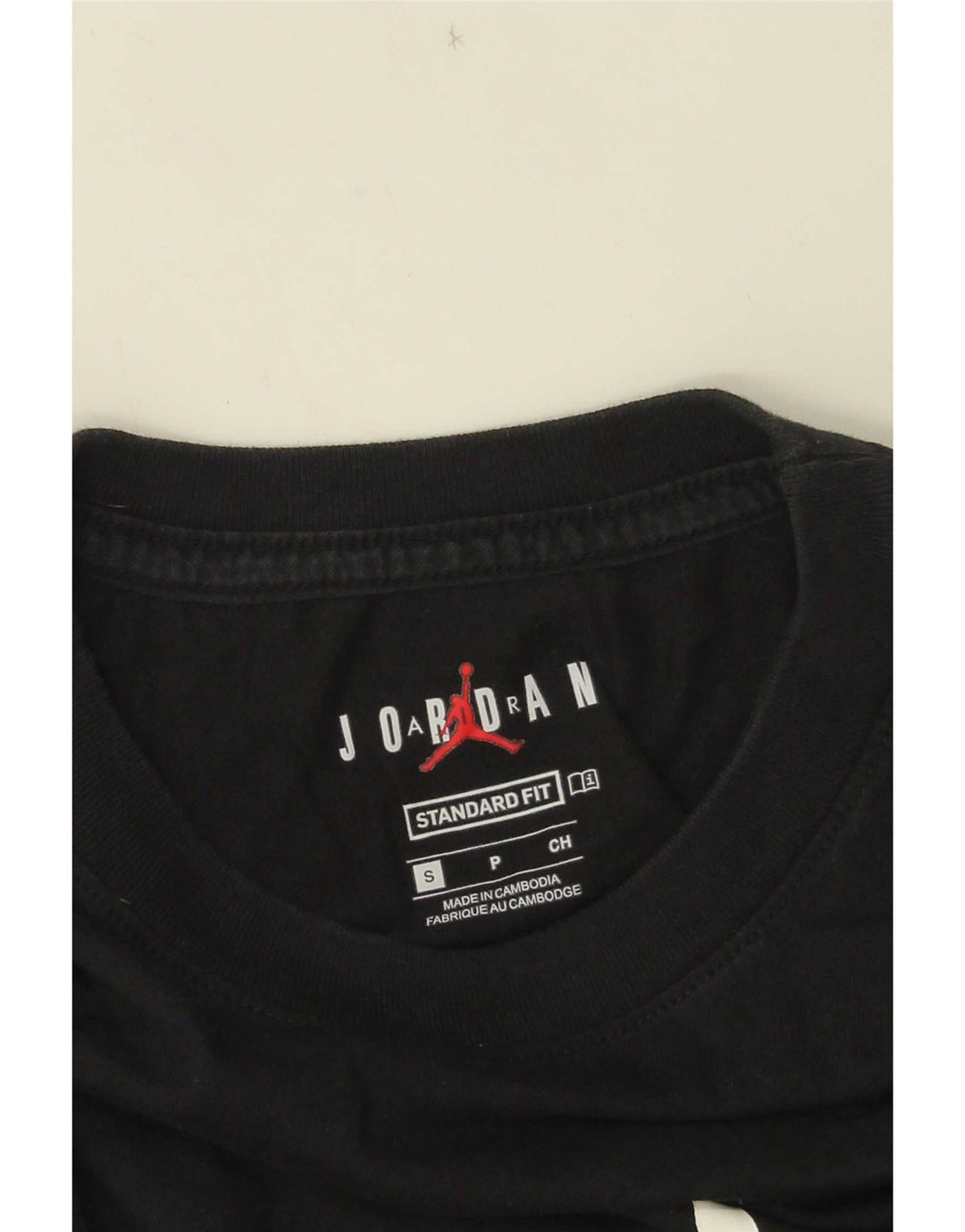 Camiseta Jordan Masculina Standard Fit Graphic Top Pequeno Preto