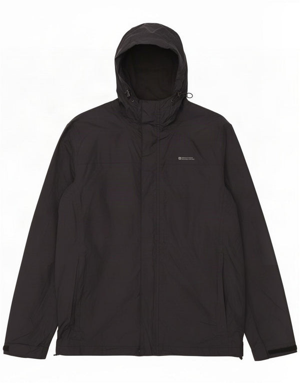 Mountain Warehouse Mens Jaqueta impermeável com capuz UK 38 Nylon preto médio