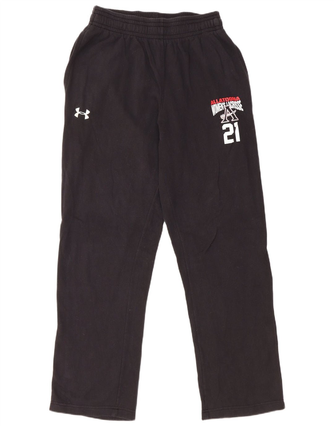 Calça de treino masculina UNDER ARMOUR de algodão preto médio