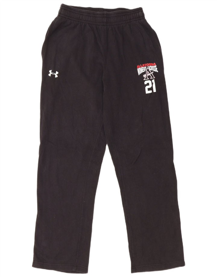 Calça de treino masculina UNDER ARMOUR de algodão preto médio