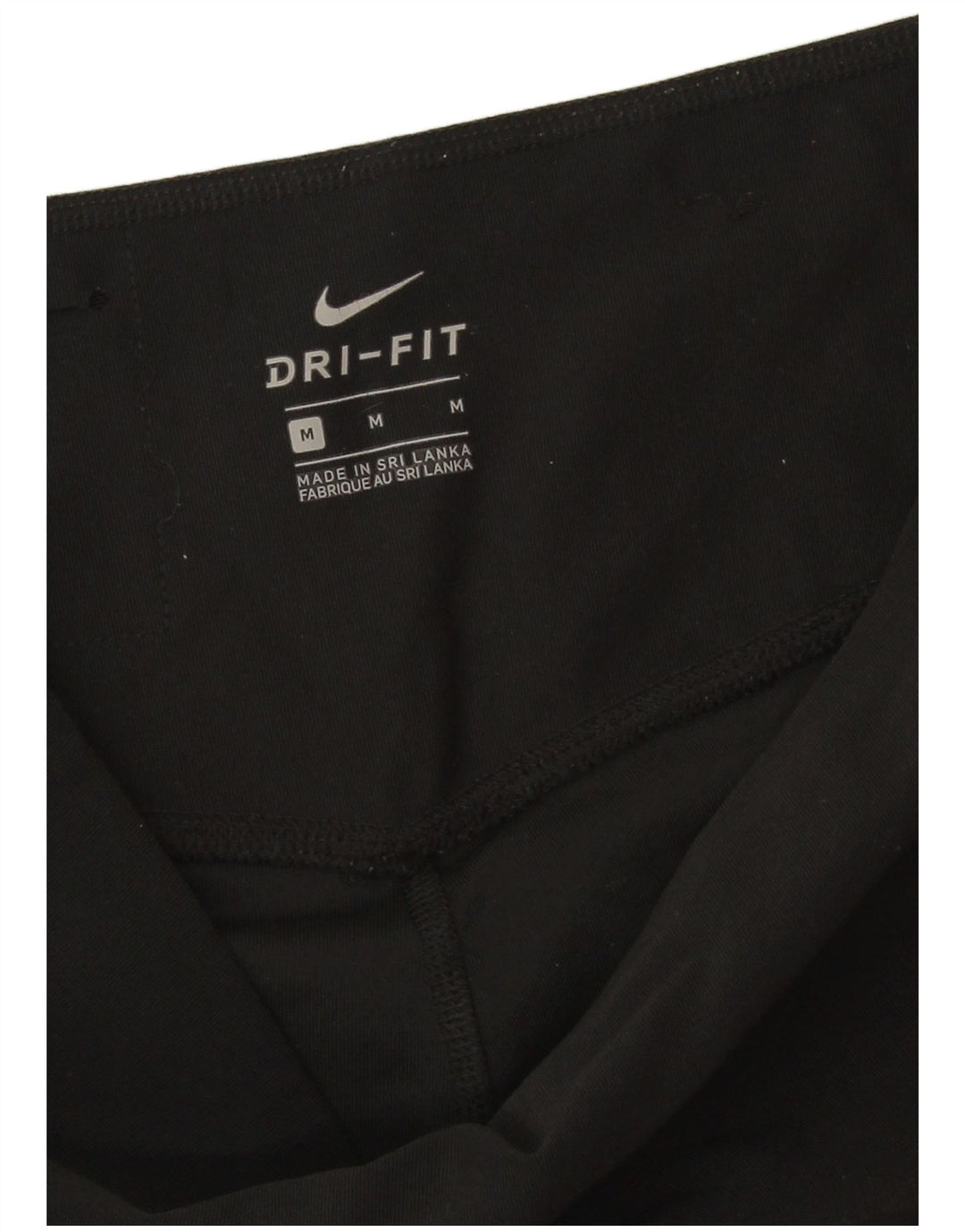 Leggings Nike Dri Fit Capri UK 14 Médio Preto Poliéster