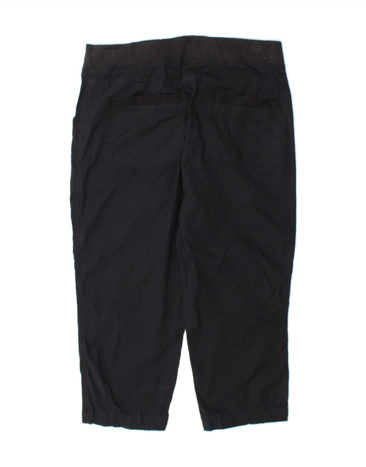 LEE Womens Relaxed Fit Capri Cargo Trousers US 10 Large W30 L21 Black Vintage Lee and Second-Hand Lee from Messina Hembry 