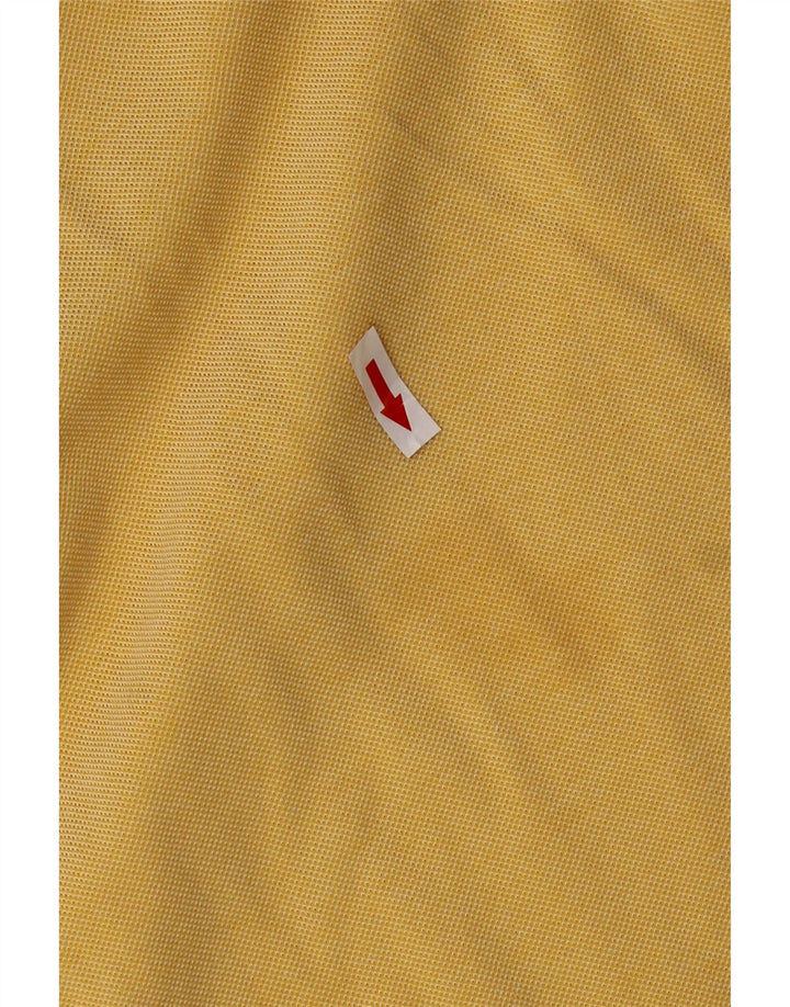 Vestido polo feminino Lacoste tamanho 40 algodão amarelo médio