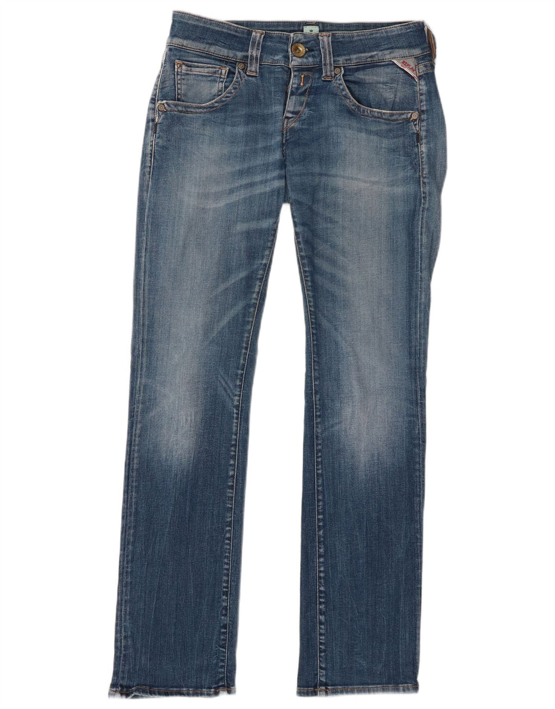 Replay Jeans Slim Feminino W27 L30 Azul Algodão