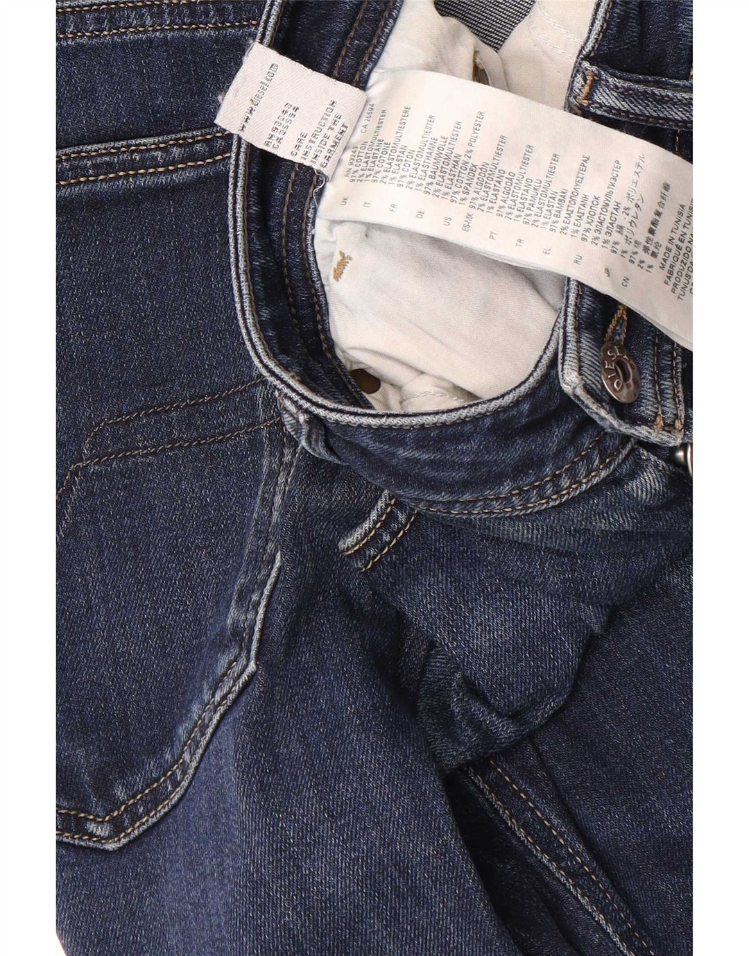 Diesel Masculino Slim Jeans W36 L29 Azul Algodão