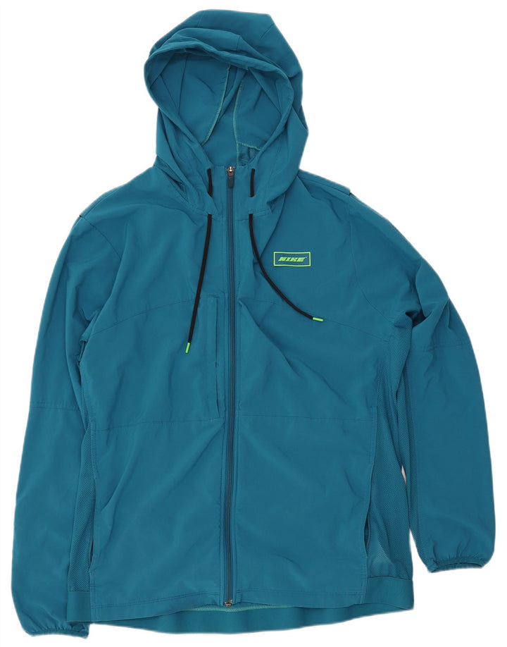 NIKE Masculino Dri Fit Graphic Standard Fit Treino Top Jaqueta Azul Médio