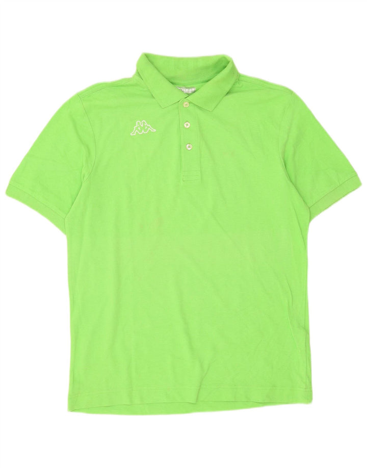 Camisa polo masculina Kappa algodão verde médio