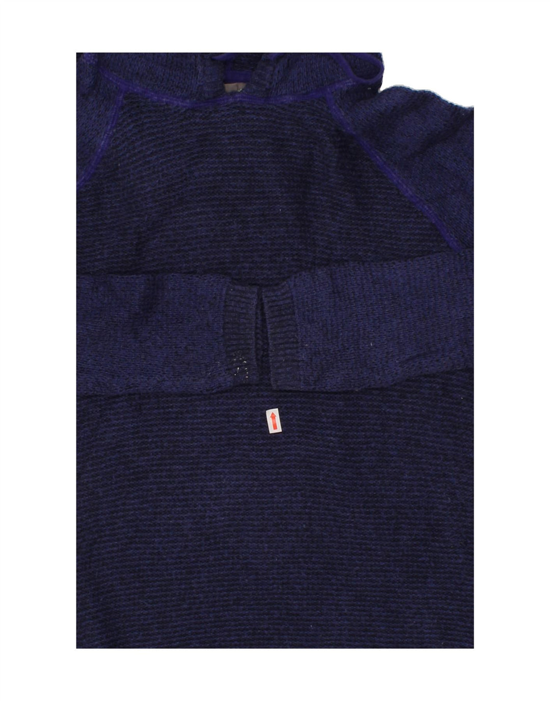EDDIE BAUER Womens Hooded Jumper Sweater UK 12 Medium Navy Blue Cotton Vintage Eddie Bauer and Second-Hand Eddie Bauer from Messina Hembry 