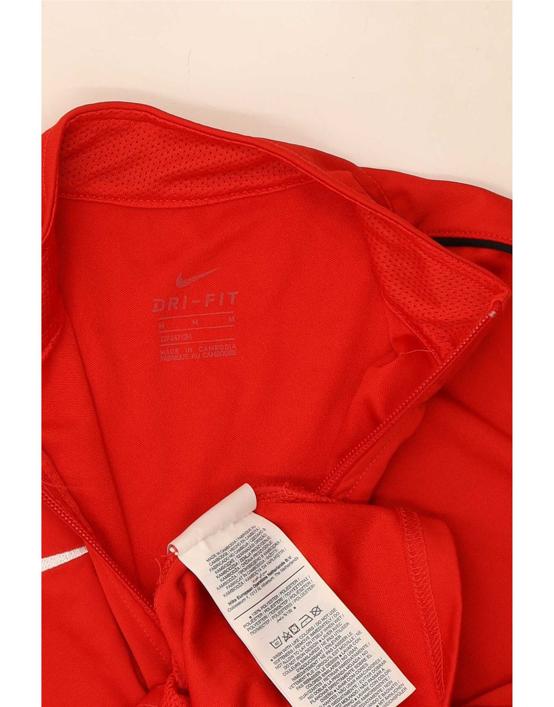 Jaqueta Nike Boys Dri Fit Tracksuit Top 10-11 Anos Médio Poliéster Vermelho