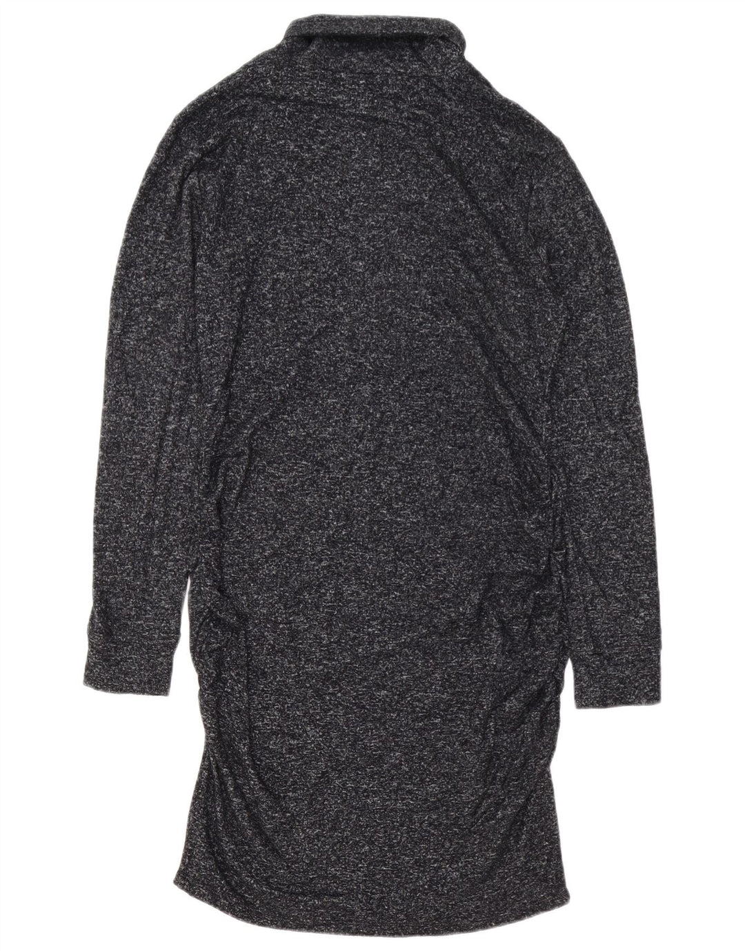 Vestido jumper feminino Athleta com gola redonda Reino Unido 14 médio azul marinho manchado rayon