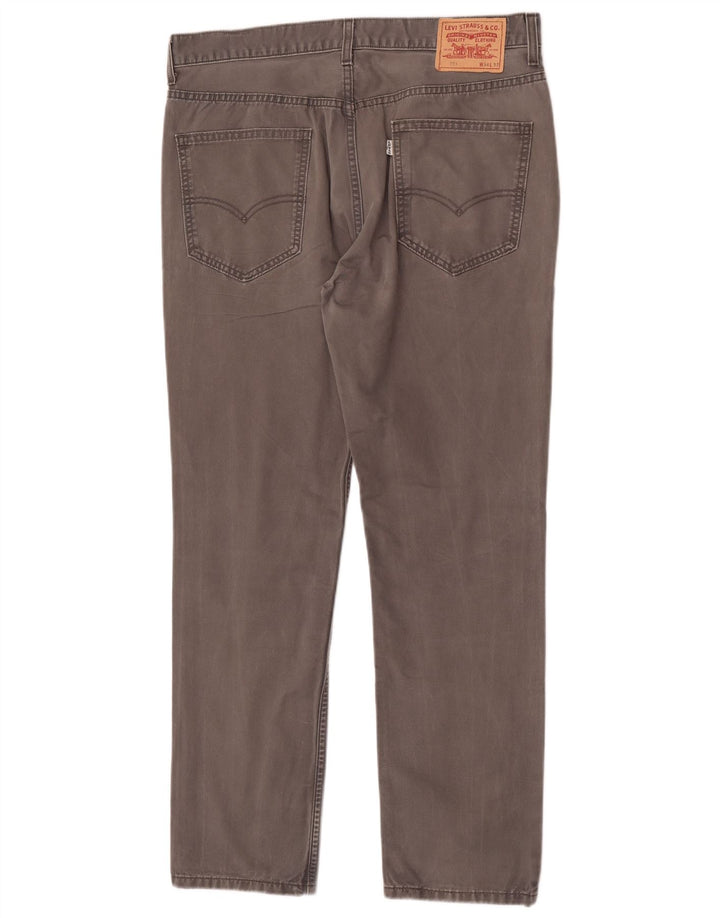 Calça jeans masculina Levi's 751 Straight W36 L32 cinza algodão