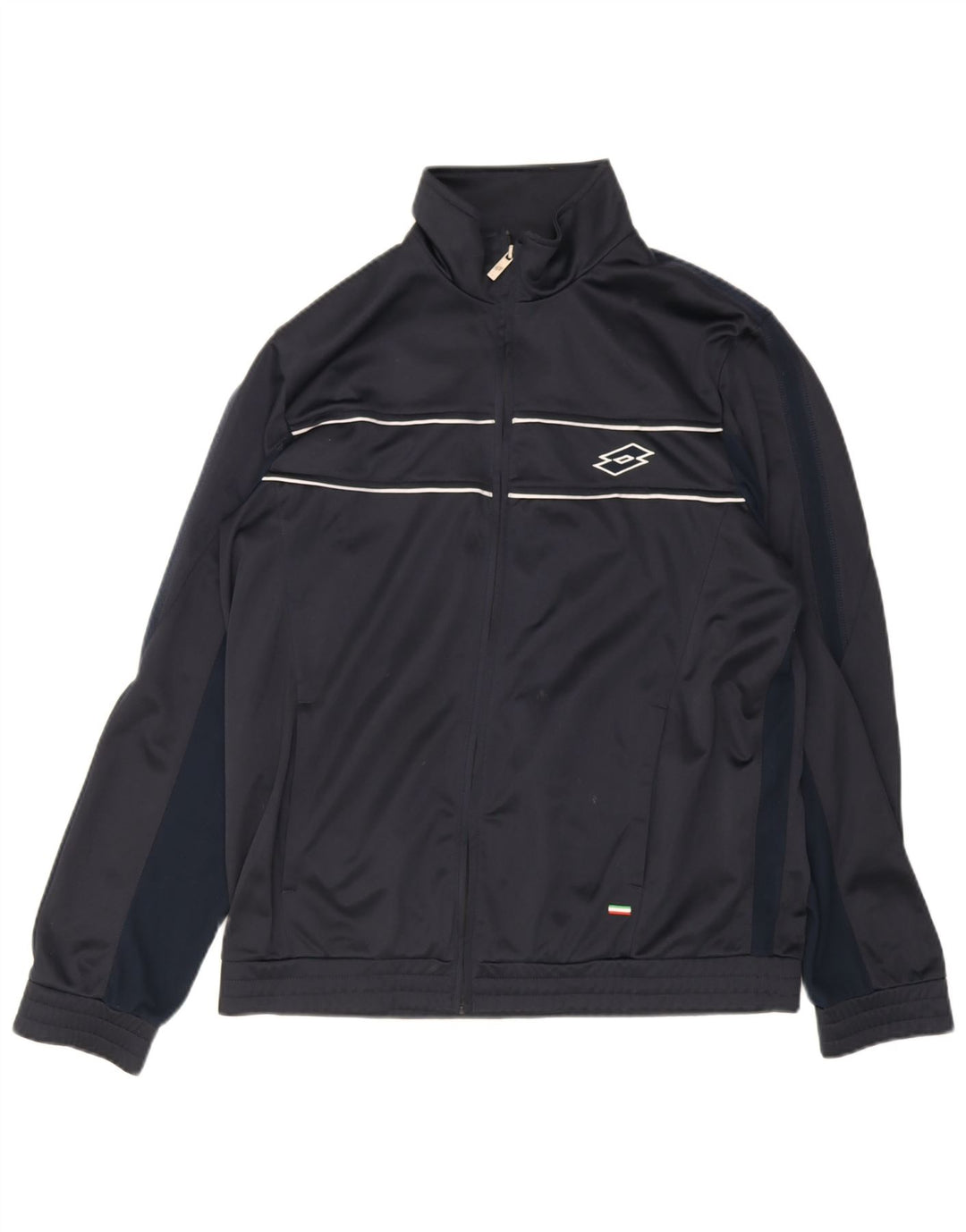 Lotto Mens Treino Top Jaqueta Médio Azul Marinho Colourblock Poliéster