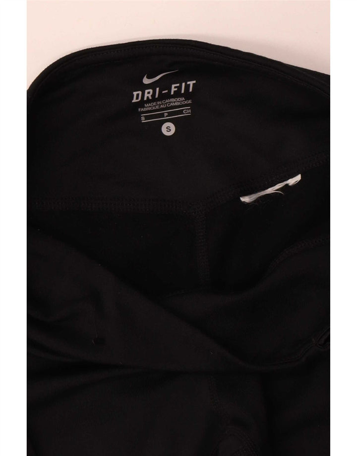Leggings Nike Dri Fit UK 8 Pequeno Preto Colorblock