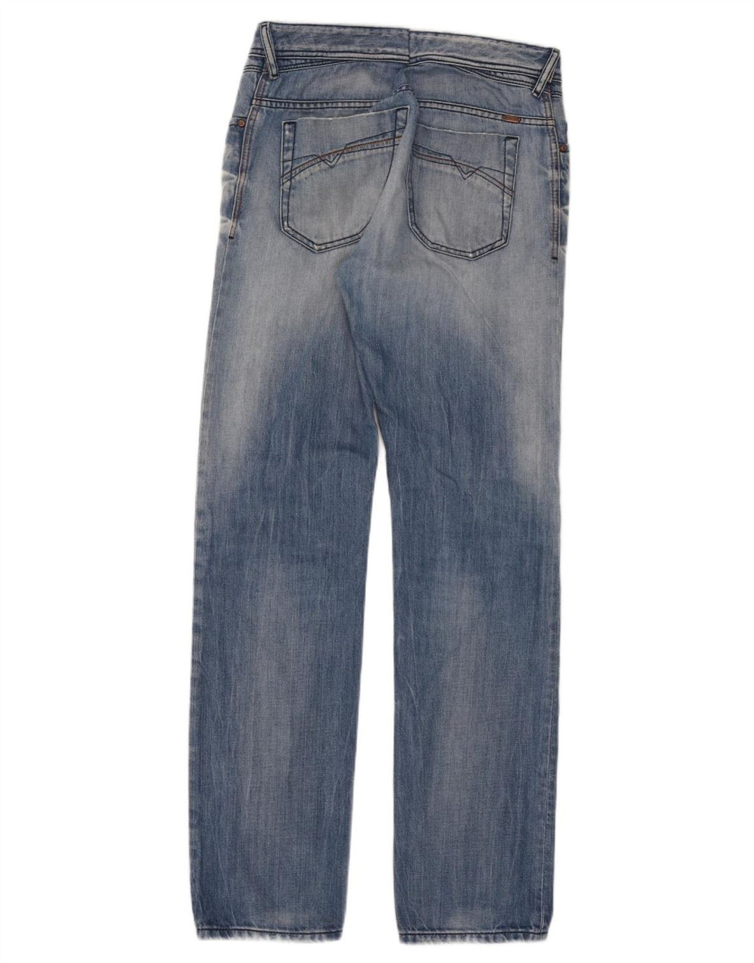 Diesel Masculino Iakop Distressed Slim Jeans W33 L34 Azul Algodão