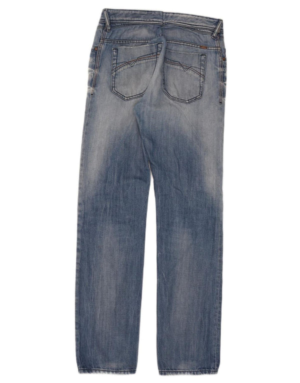Diesel Masculino Iakop Distressed Slim Jeans W33 L34 Azul Algodão