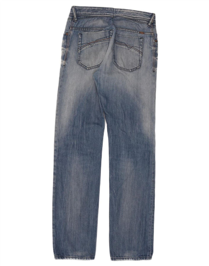 Diesel Masculino Iakop Distressed Slim Jeans W33 L34 Azul Algodão