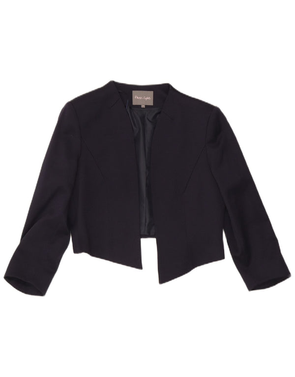 Jaqueta Bolero Feminina Phase Eight Manga 3/4 Aberta Reino Unido 14 Grande Azul Marinho