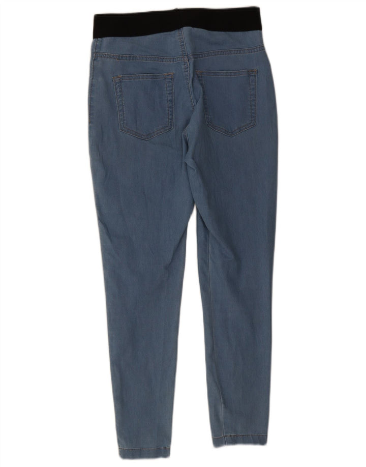 Calça jeans feminina Marks & Spencer UK 12 médio W30 L26 azul colorblock