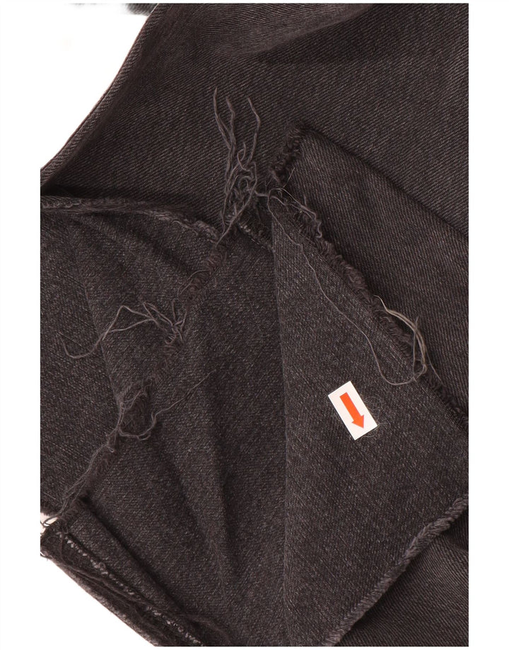 Calça jeans reta feminina Zara EU 38 pequena W28 L32 cinza