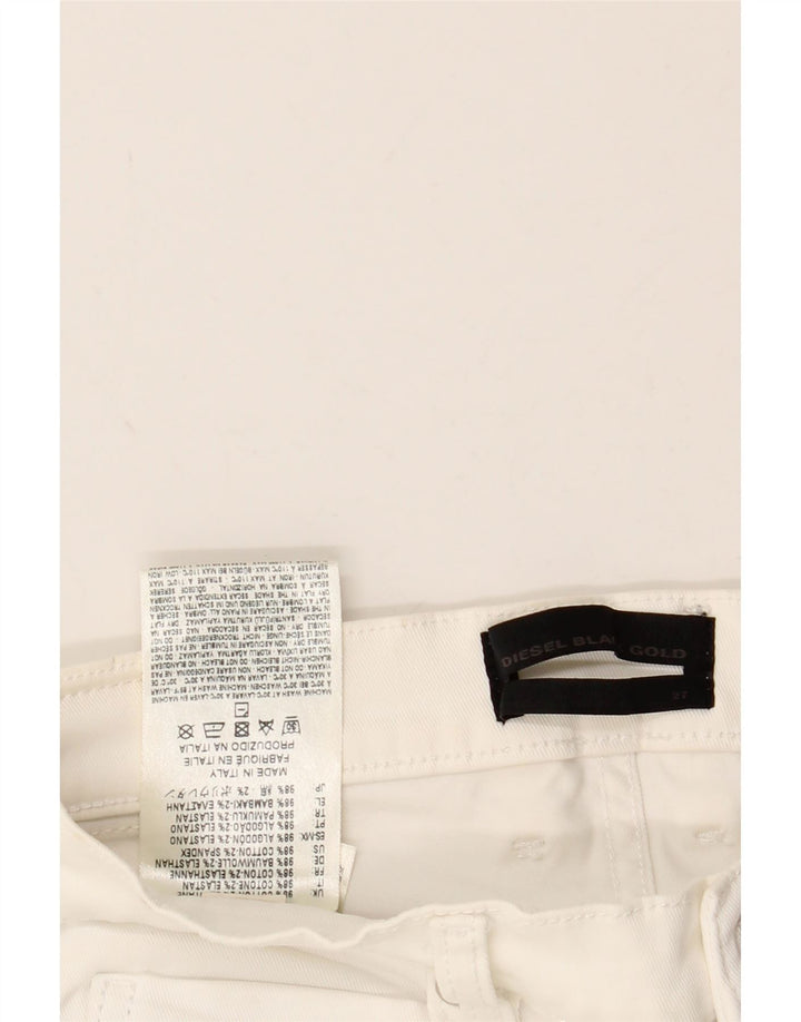DIESEL Jeans Slim Feminino W27 L26 Algodão Branco