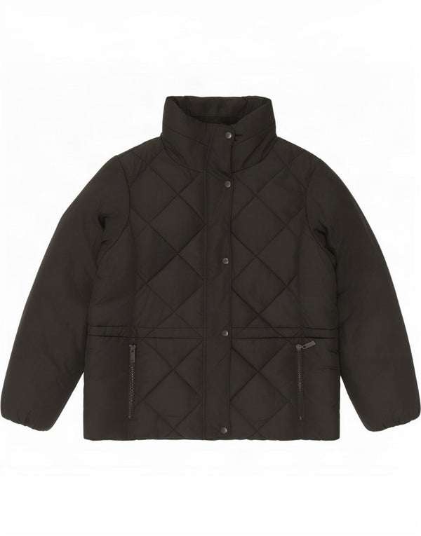 Jaqueta acolchoada feminina Marks & Spencer UK 22 3XL poliéster preto