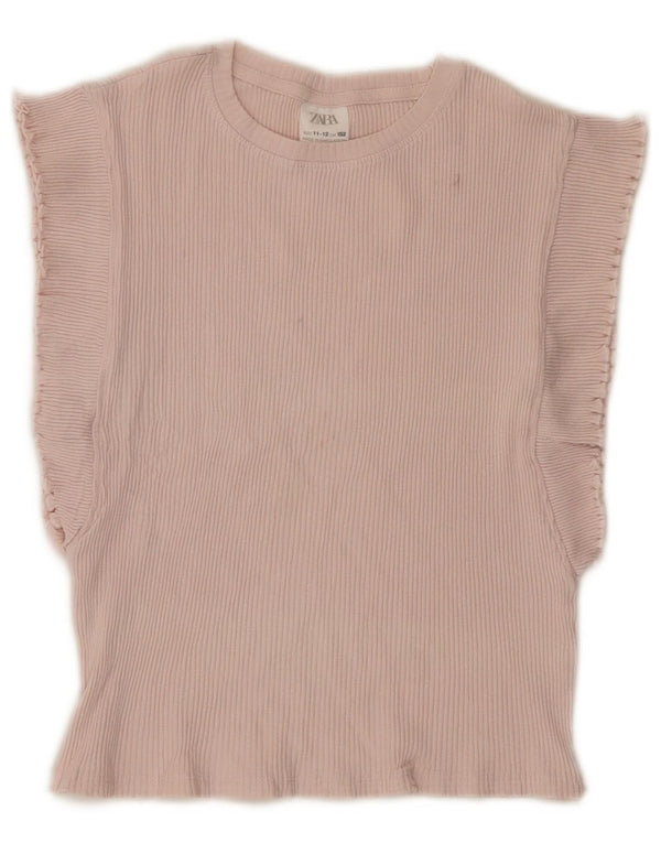 Top Zara Meninas Colete 11-12 Anos Rosa