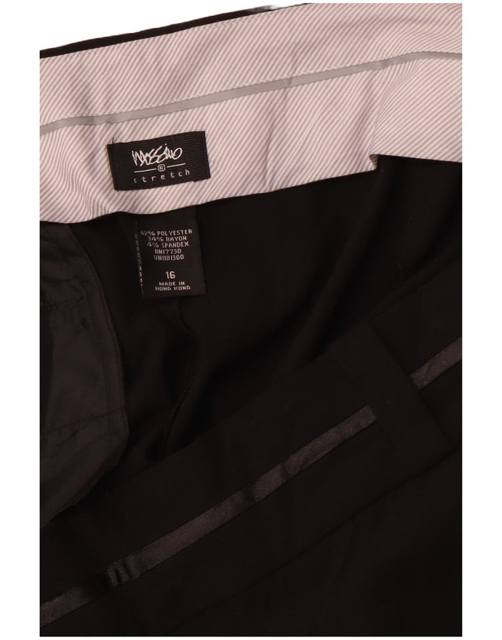 MOSSIMO Calça feminina de cintura alta com corte bootcut US 16 2XL W38 L32 preta