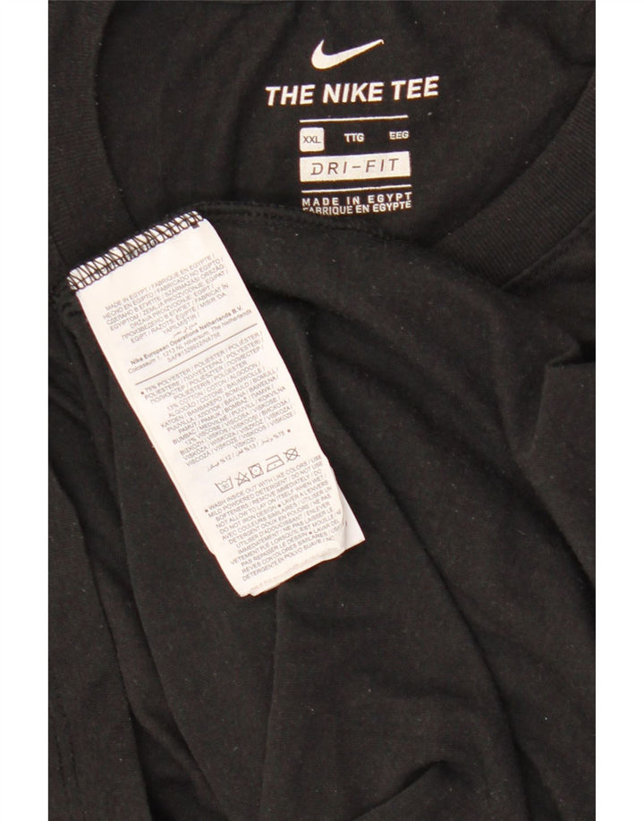 Camiseta Nike Masculina Dri Fit Graphic Top 2XL Poliéster Preto