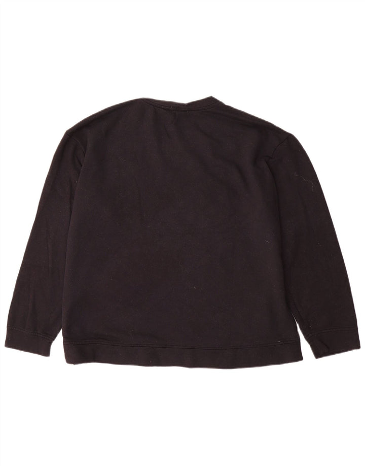 ORVIS moletom feminino jumper UK 16 grande preto modal